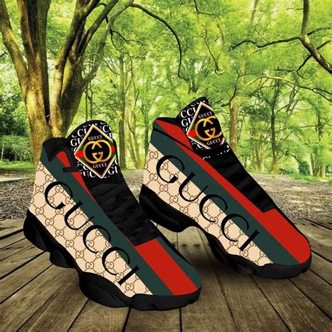 gucci print jordans